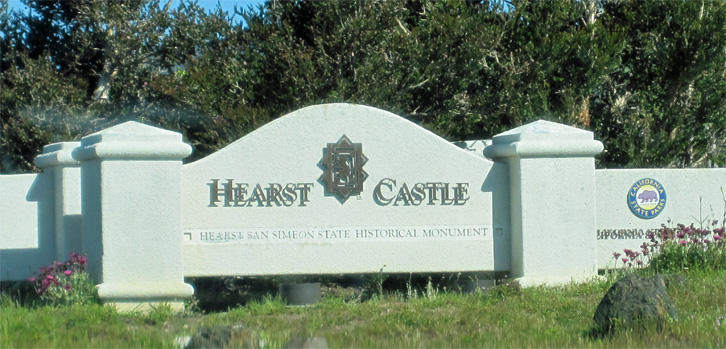 The entrance to Hearst Castle