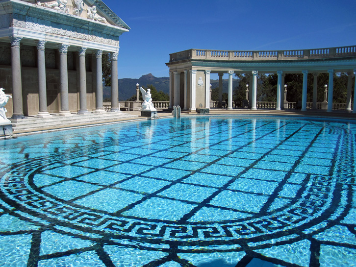 The outdoor pool at Hearst Castle